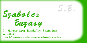 szabolcs buzasy business card